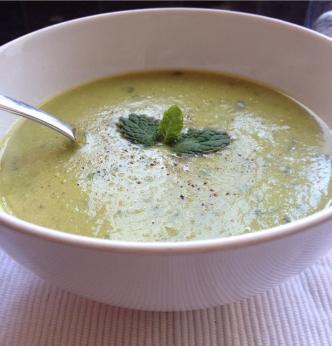 PEA AND MINT SOUP